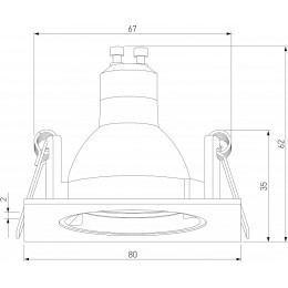 Встраиваемый светильник Elektrostandard Minnie a067711