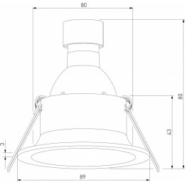 Встраиваемый светильник Elektrostandard Andi a067712