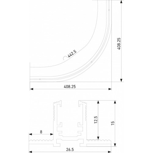 Трек встраиваемый Elektrostandard Mini Magnetic a067998