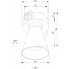 Встраиваемый светильник Elektrostandard Bell 25097/LED 8W 4000K черный