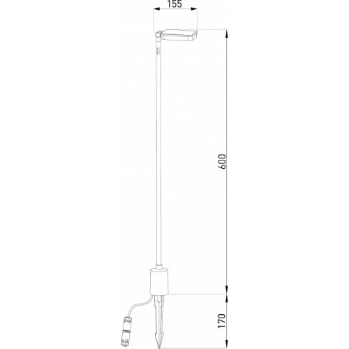 Наземный низкий светильник Elektrostandard Joli Joli (35182/S) черный