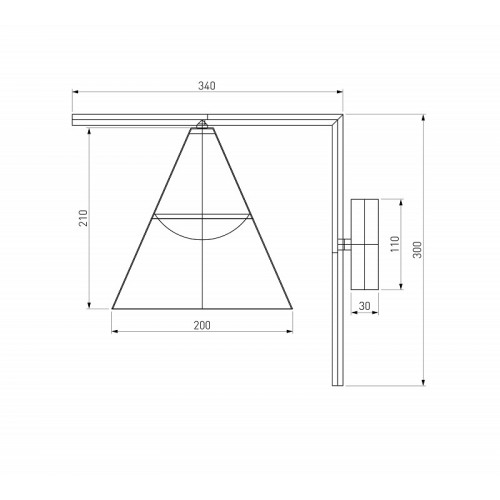 Светильник на штанге Elektrostandard Bevel a068471