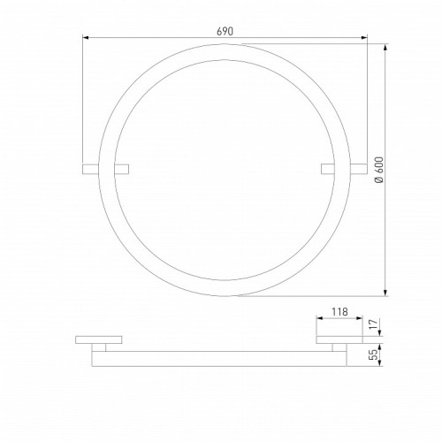 Накладной светильник Elektrostandard Slim Magnetic a068912