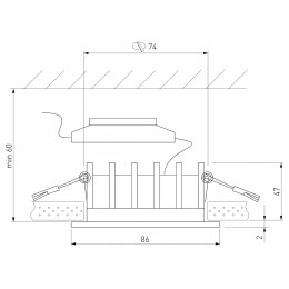 Встраиваемый светильник Elektrostandard Combi a069004
