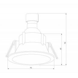 Встраиваемый светильник Elektrostandard Side 25059/01