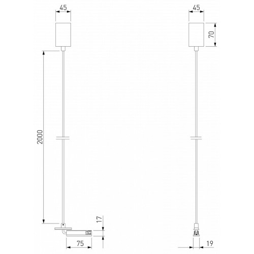 Подвес для трека Elektrostandard Line Magnetic a069726