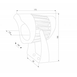 Настенный прожектор Elektrostandard Landscape 35186/S