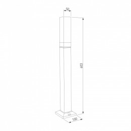 Наземный низкий светильник Elektrostandard  1537 TECHNO LED
