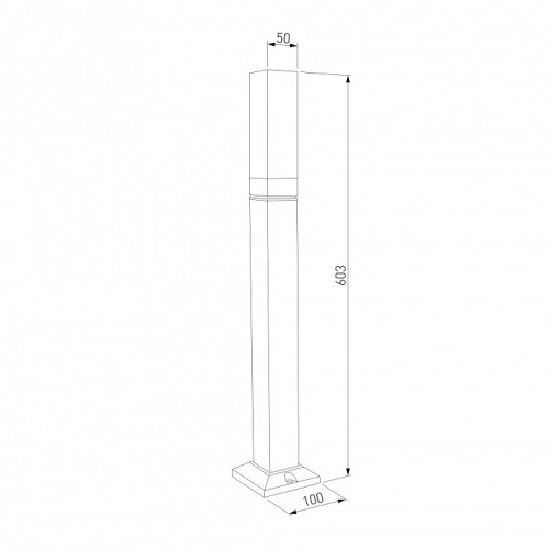 Наземный низкий светильник Elektrostandard  1537 TECHNO LED