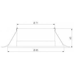 Встраиваемый светильник Elektrostandard Light LED 3003 35128/U