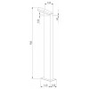 Наземный высокий светильник Elektrostandard Sensor 1542 TECHNO LED