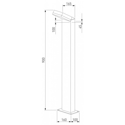 Наземный высокий светильник Elektrostandard Sensor 1542 TECHNO LED