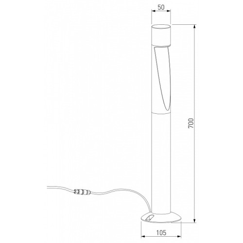 Наземный высокий светильник Elektrostandard Recess 35177/F