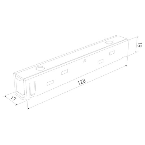 Соединитель линейный для треков Elektrostandard Slim Magnetic 95135/00