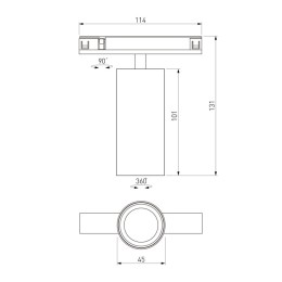 Светильник на штанге Elektrostandard Line Magnetic 85525/01
