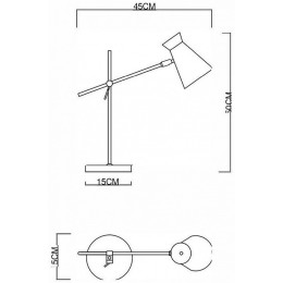Настольная лампа декоративная EVOLUCE Alfeo SLE1252-504-01