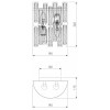 Накладной светильник Bogate's Frammenti 352/2 Strotskis (275/2)