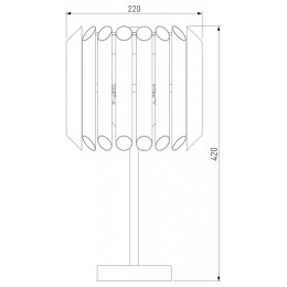 Настольная лампа декоративная Bogate's Castellie 01107/3