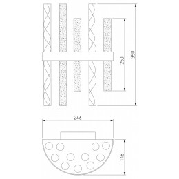 Накладной светильник Bogate's Hollis 367/2