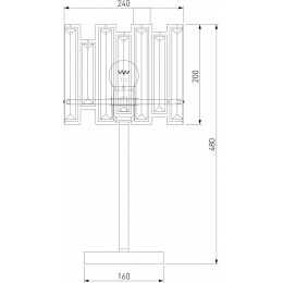 Настольная лампа декоративная Bogate's Cella 01148/1 Strotskis