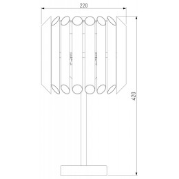 Настольная лампа декоративная Bogate's Castellie 01124/3 (01106/3)