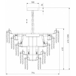 Подвесная люстра Bogate's Leaf 369