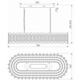 Подвесная люстра Bogate's Chaleur 423/1