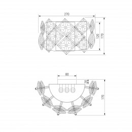 Накладной светильник Bogate's Rubis 371/3