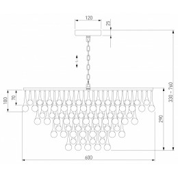 Подвесная люстра Bogate's Gutta 476/8