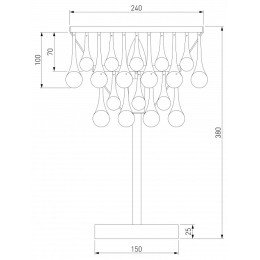 Настольная лампа декоративная Bogate's Gutta 01126/1
