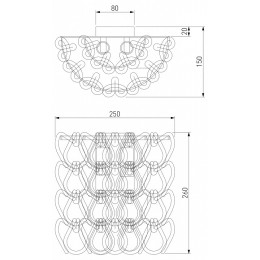 Накладной светильник Bogate's Cappio 380/2