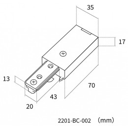 Токопровод концевой Favourite Practica 2201-BC-002