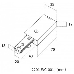 Токопровод концевой Favourite Practica 2201-WC-001