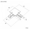 Соединитель угловой L-образный для треков накладных Favourite Practica 2202-CB-002