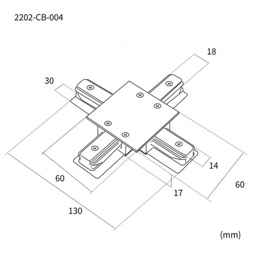 Соединитель X-образный для треков Favourite Practica 2202-CB-004