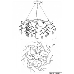 Подвесная люстра Favourite Brillo 3056-7P