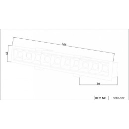 Встраиваемый светильник Favourite Roshni 3083-10C
