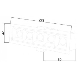 Встраиваемый светильник Favourite Roshni 3083-5C