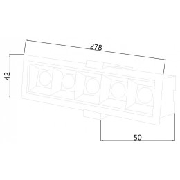 Встраиваемый светильник Favourite Roshni 3084-5C