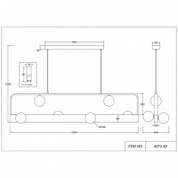 Подвесной светильник Favourite Fitirum 4073-6P