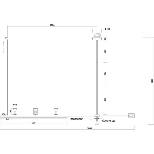 Подвесной светильник Kink Light Рия S07618-180,36