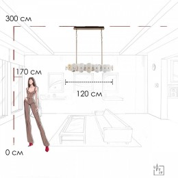 Подвесной светильник Loft it Alicante 10248/1200