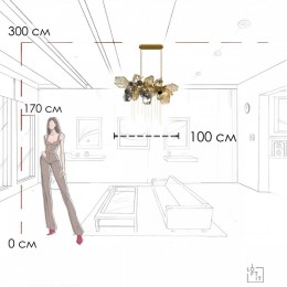 Подвесная люстра Loft it Britannica 10401/1000L
