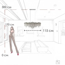 Подвесная люстра Loft it Volver 10404/1150L SN