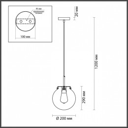 Подвесной светильник Odeon Light SUSPENTIONI 4590/1