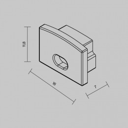 Набор заглушек для профиля Maytoni  642007