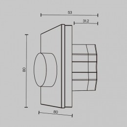 Панель-регуляторы ЦТ роторные встраиваемые Maytoni DALI 721035