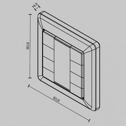 Панель универсальная сенсорная накладная Maytoni DALI 721042