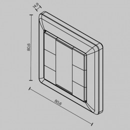 Панель универсальная сенсорная накладная Maytoni DALI 721045