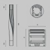 Профиль накладной Maytoni Led strip ALM-3535R-B-TL-90°-0.4M